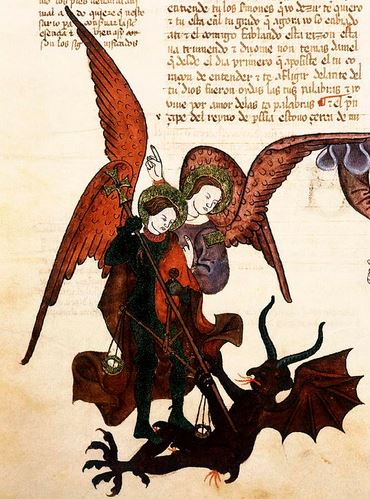 San Miguel Arcángel y Satanás