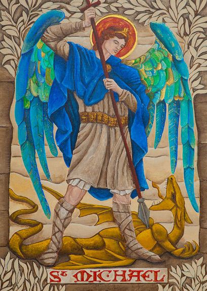 San Miguel Arcángel en lucha contra el Dragón